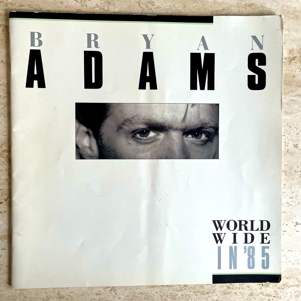 Bryan Adams World Wide Tour program